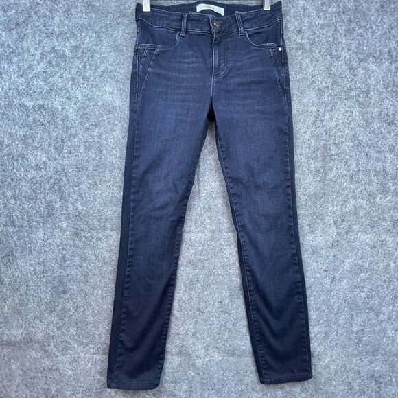 Brax Feel Good Jeans Womens 26/32 Blue Ana Sensation Push Up Slim Straight - Picture 1 of 8